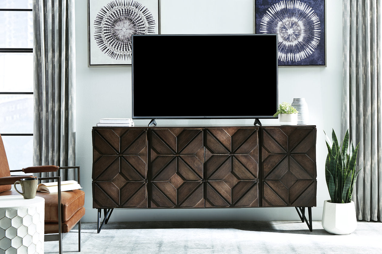 Chasinfield Dark Brown 72&quot; TV Stand - W648-68 - Bien Home Furniture &amp; Electronics