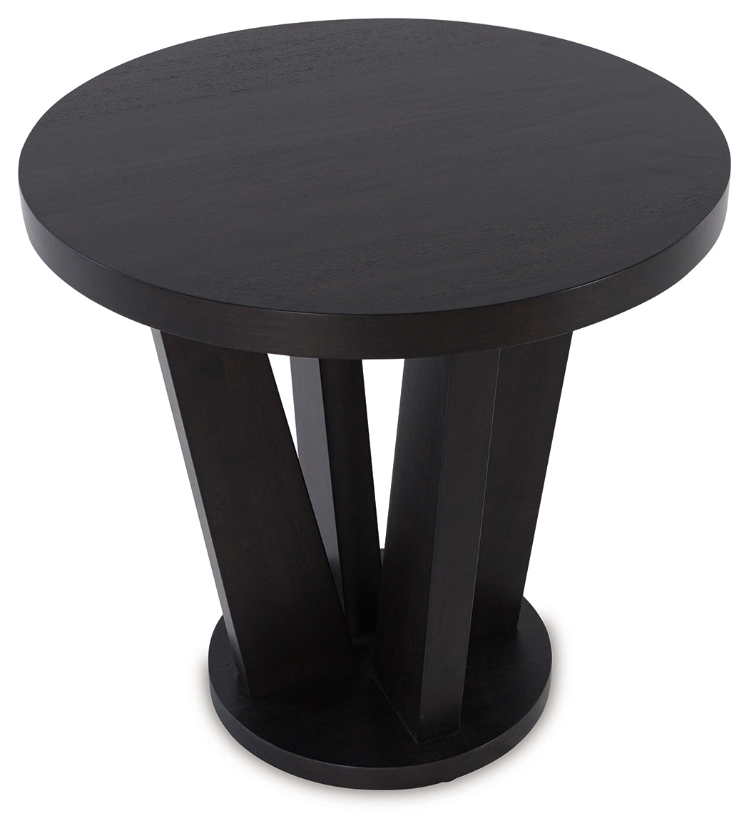 CHASINFIELD Dark Brown End Table - T458-6 - Bien Home Furniture &amp; Electronics