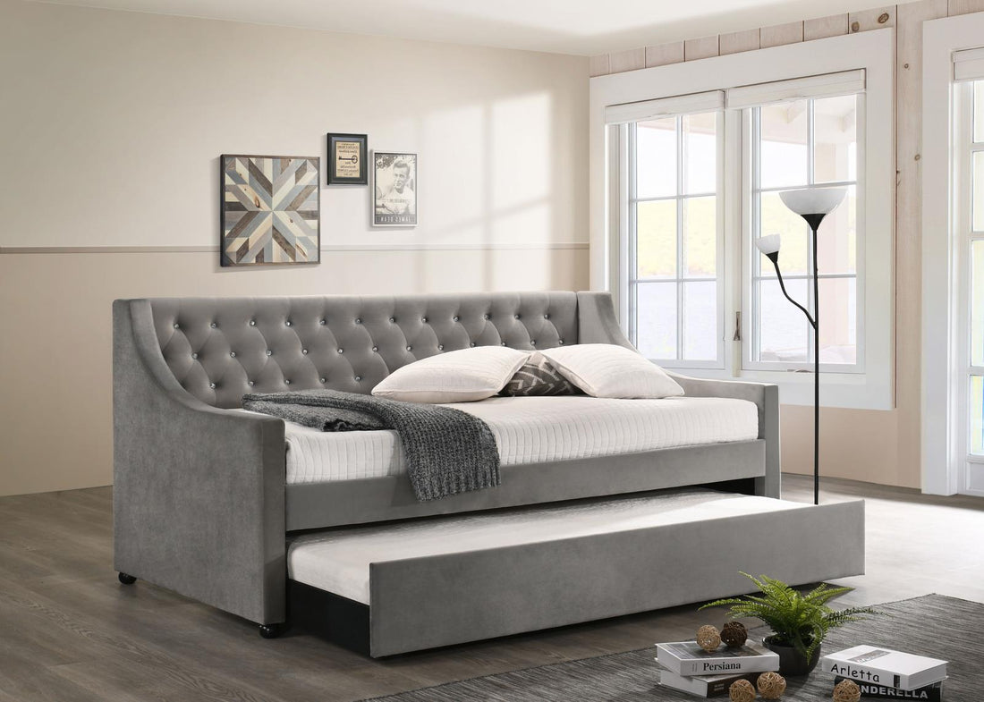 Chatsboro Gray Twin Upholstered Daybed with Trundle - 305883 - Bien Home Furniture &amp; Electronics