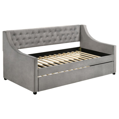 Chatsboro Gray Twin Upholstered Daybed with Trundle - 305883 - Bien Home Furniture &amp; Electronics