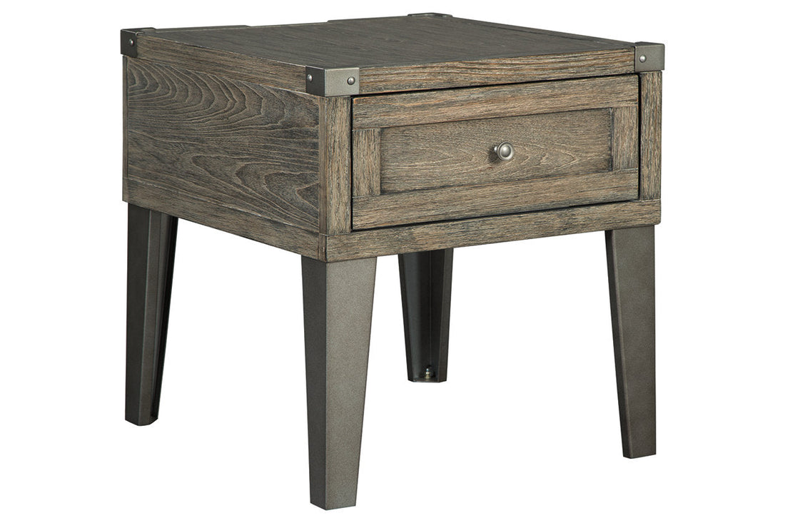 Chazney Rustic Brown End Table - T904-3 - Bien Home Furniture &amp; Electronics