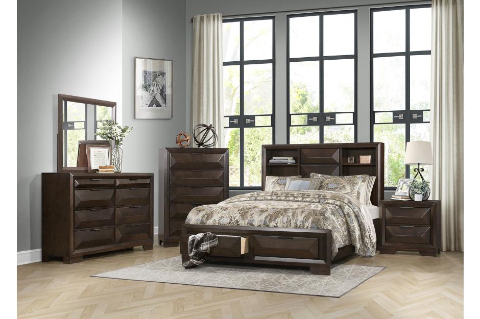Chesky Warm Espresso Dresser - 1753-5 - Bien Home Furniture &amp; Electronics