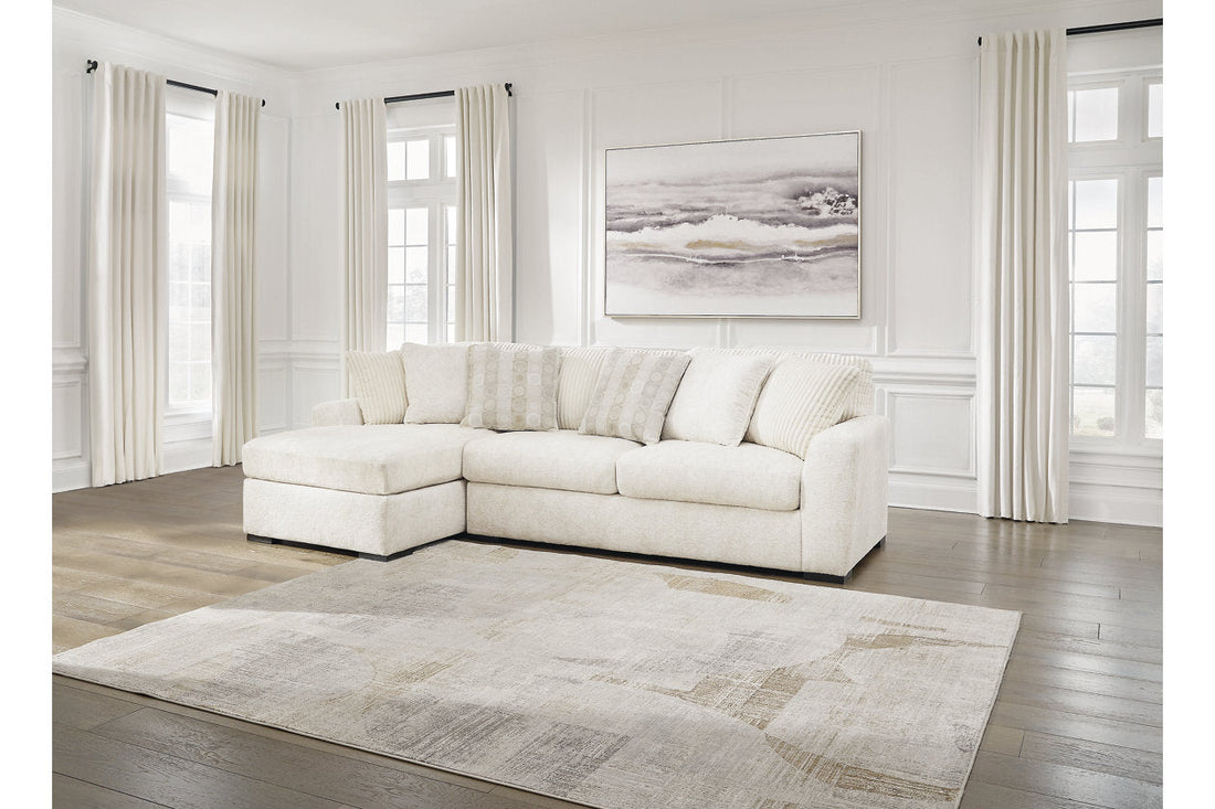 Chessington Ivory 2-Piece LAF Chaise Sectional - SET | 6190416 | 6190467 - Bien Home Furniture &amp; Electronics
