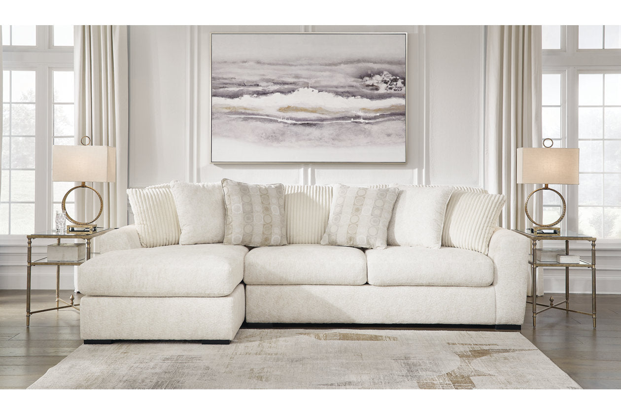 Chessington Ivory 2-Piece LAF Chaise Sectional - SET | 6190416 | 6190467 - Bien Home Furniture &amp; Electronics