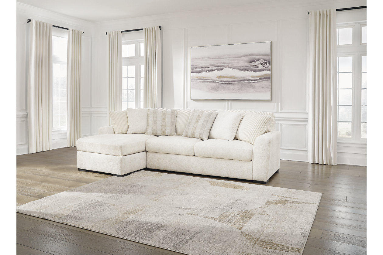 Chessington Ivory 2-Piece Sectional with Chaise - 61904S1 - Bien Home Furniture &amp; Electronics