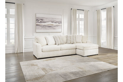 Chessington Ivory 2-Piece Sectional with Chaise - 61904S2 - Bien Home Furniture &amp; Electronics
