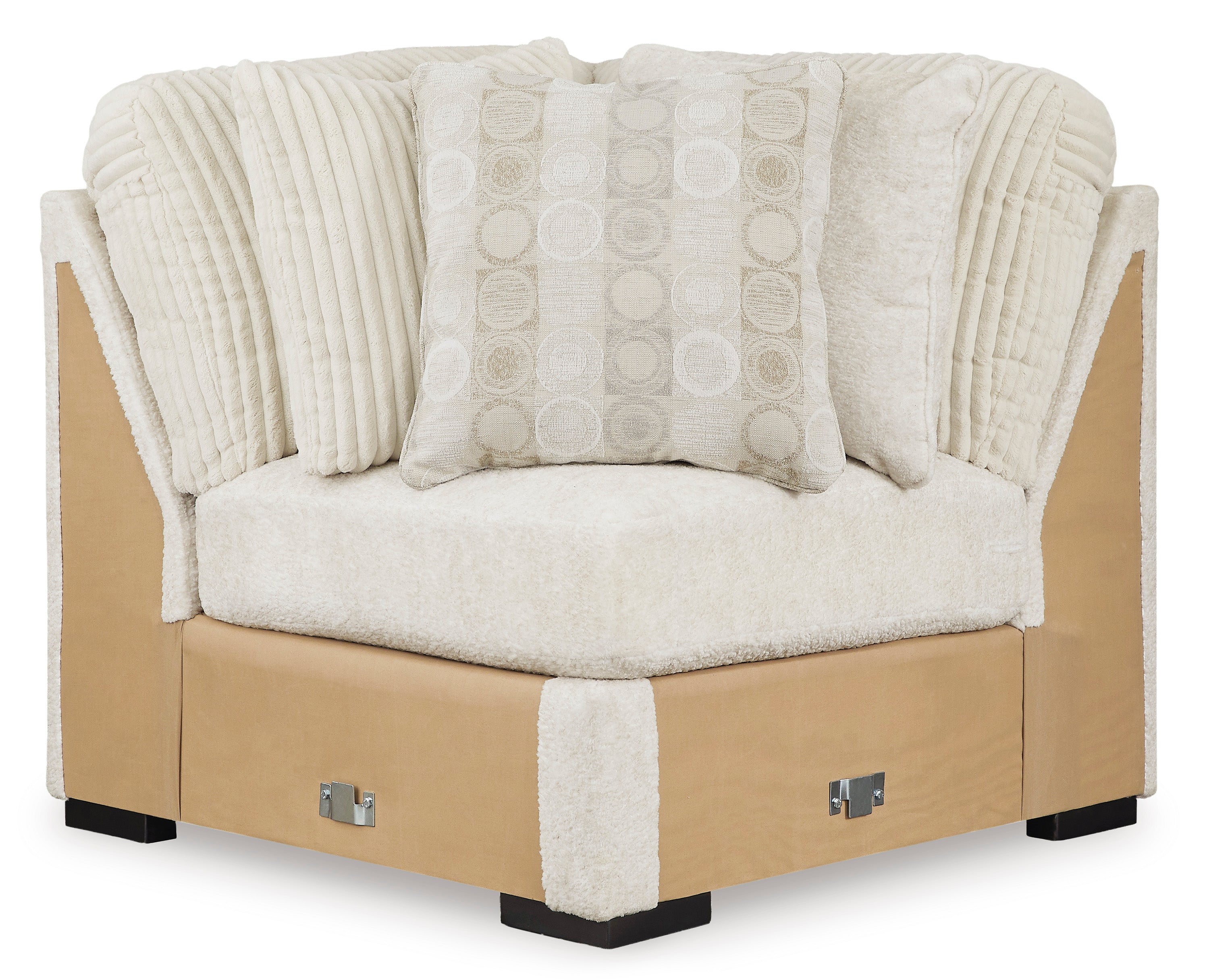 Chessington Ivory 4-Piece LAF Chaise Sectional - SET | 6190416 | 6190434 | 6190467 | 6190477 - Bien Home Furniture &amp; Electronics