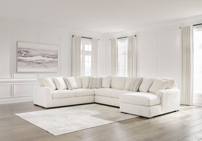 Chessington Ivory 4-Piece RAF Chaise Sectional - SET | 6190417 | 6190434 | 6190466 | 6190477 - Bien Home Furniture &amp; Electronics