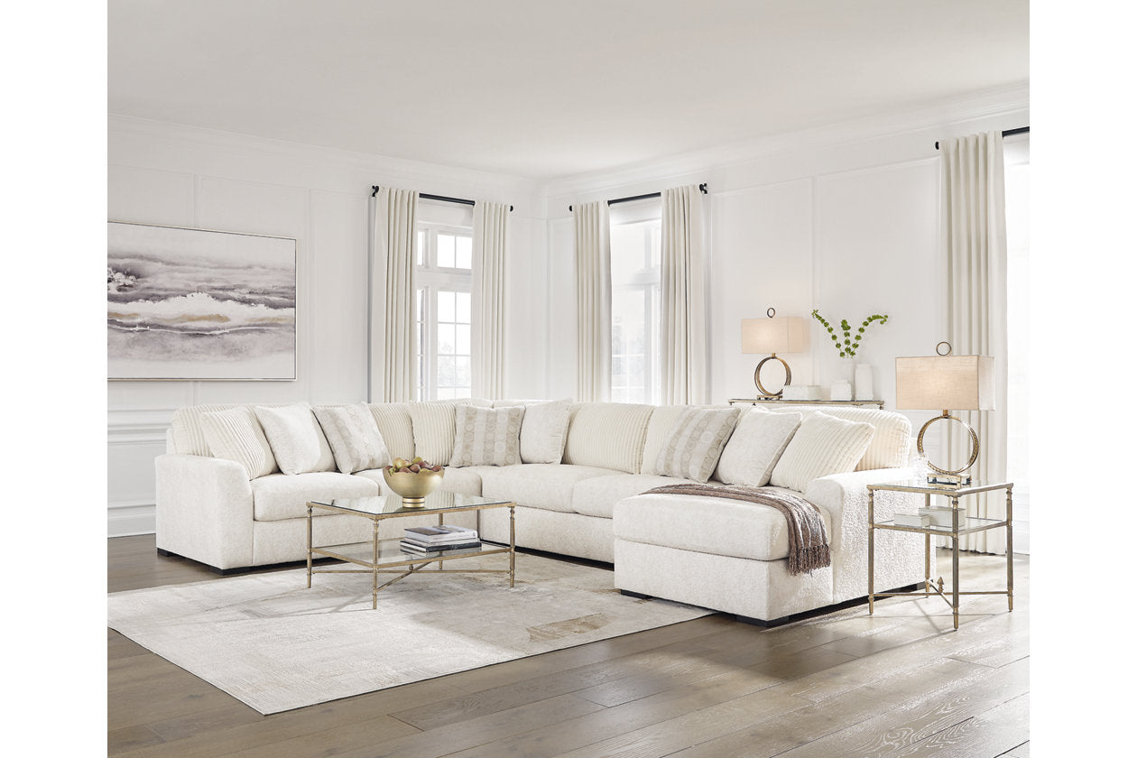 Chessington Ivory 4-Piece Sectional with Chaise - 61904S4 - Bien Home Furniture &amp; Electronics