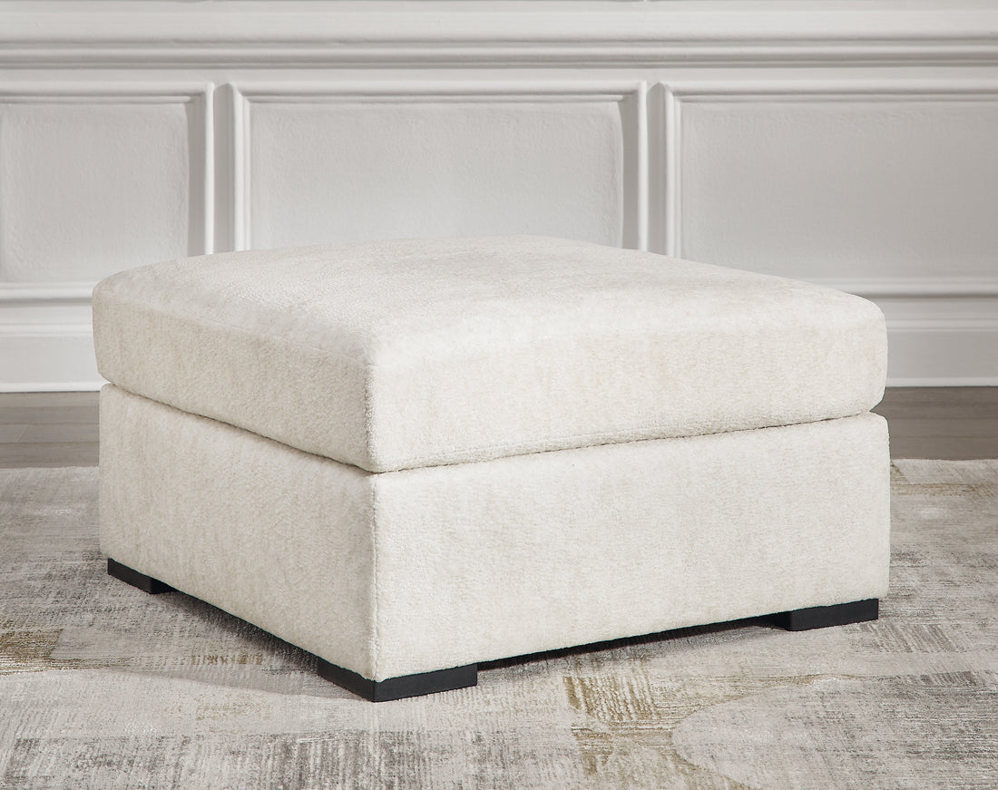 Chessington Ivory Oversized Accent Ottoman - 6190408 - Bien Home Furniture & Electronics