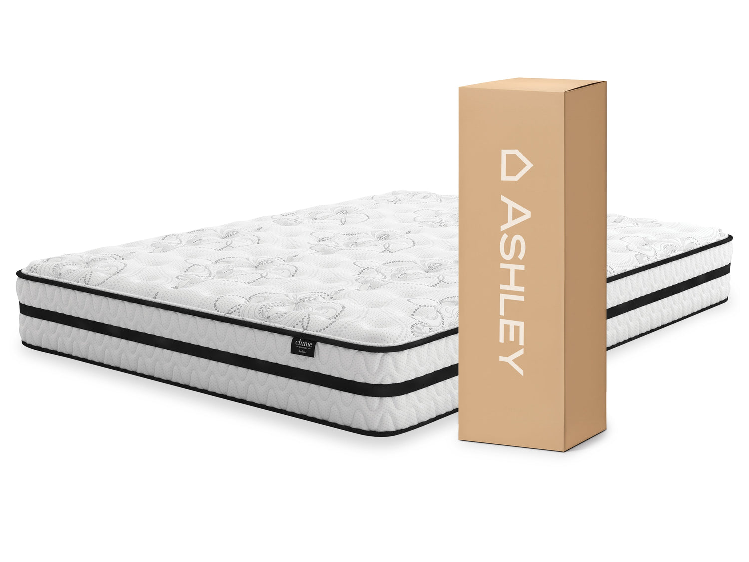Chime 10 Inch Hybrid White California King Mattress in a Box - M69651 - Bien Home Furniture &amp; Electronics