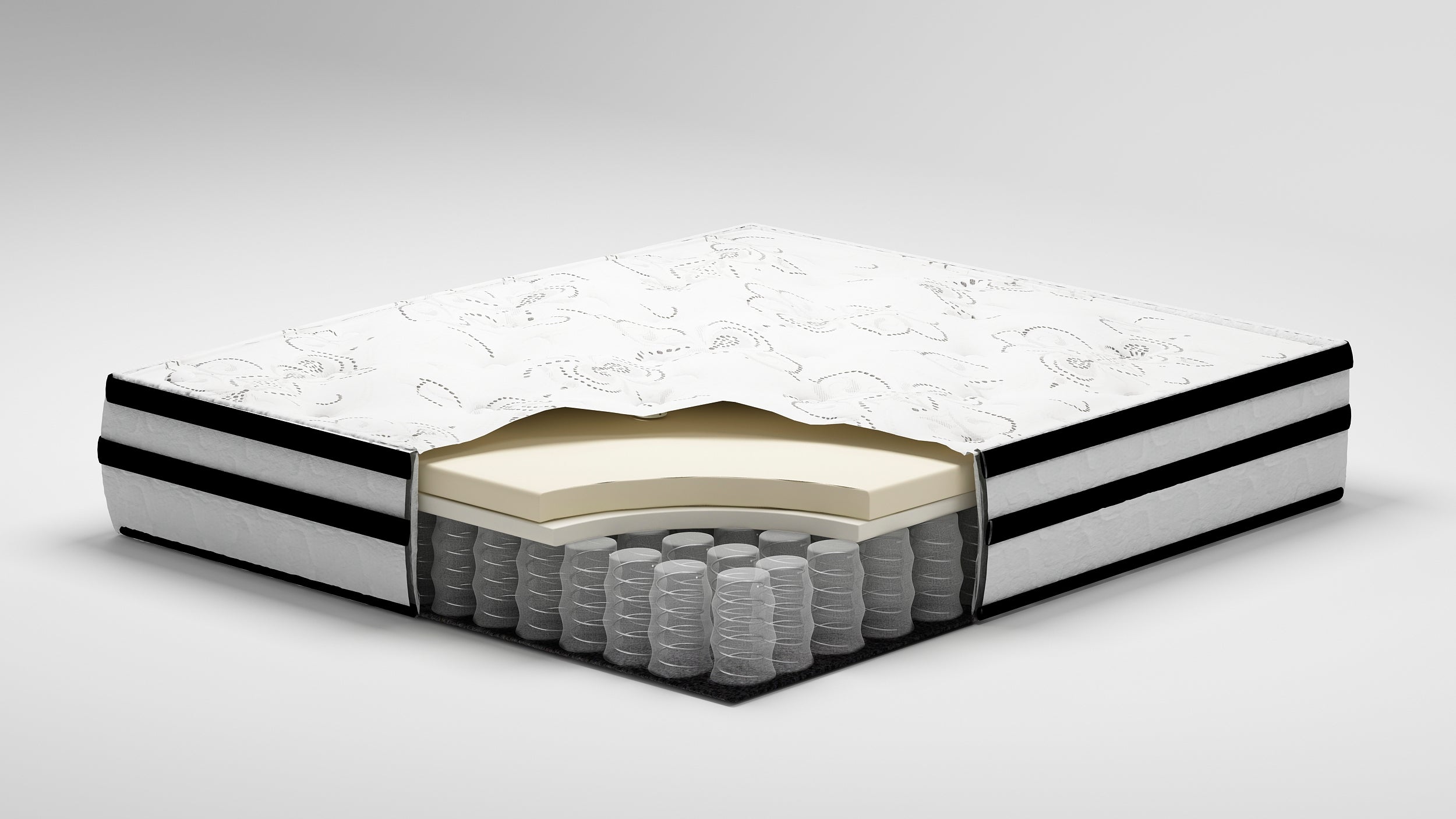 Chime 10 Inch Hybrid White California King Mattress in a Box - M69651 - Bien Home Furniture &amp; Electronics