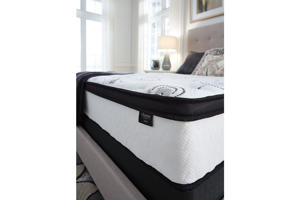Chime 12 Inch Hybrid White Queen Mattress in a Box - M69731 - Bien Home Furniture &amp; Electronics