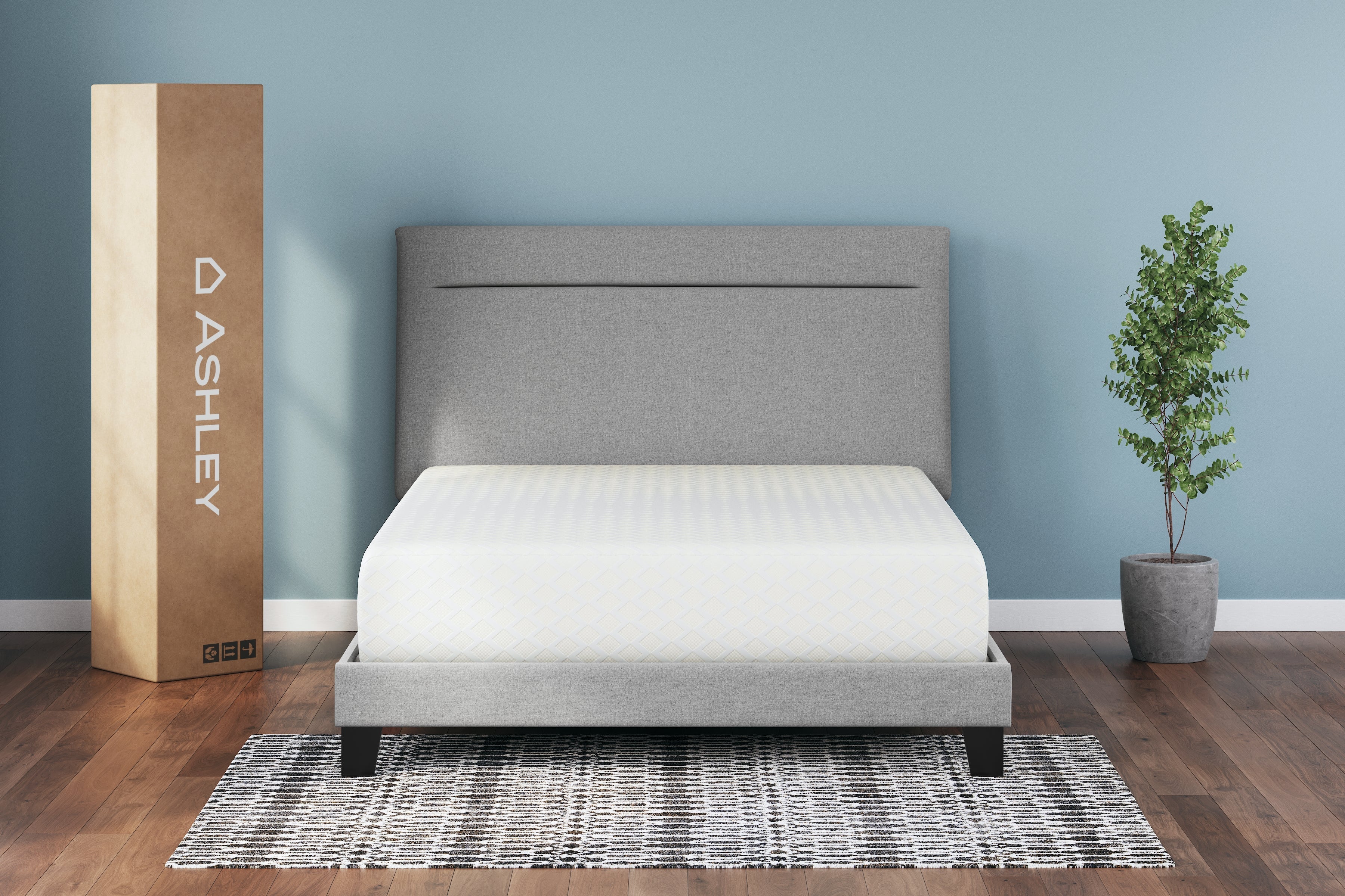 Chime 12 Inch Memory Foam White California King Mattress in a Box - M72751 - Bien Home Furniture &amp; Electronics