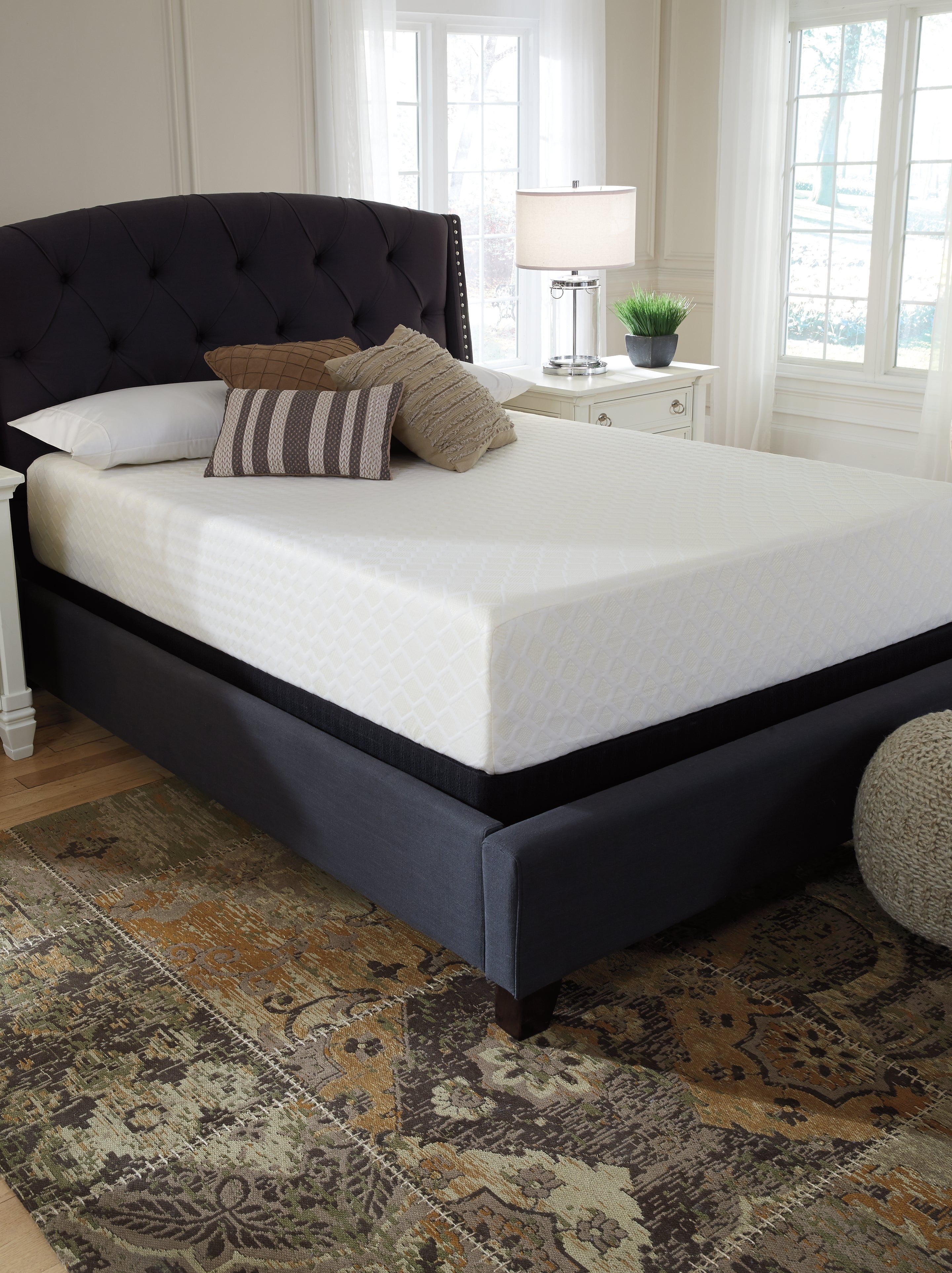 Chime 12 Inch Memory Foam White California King Mattress in a Box - M72751 - Bien Home Furniture &amp; Electronics
