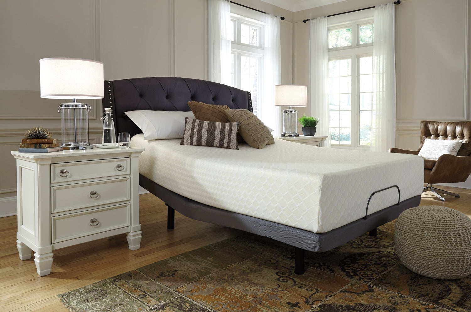 Chime 12 Inch Memory Foam White California King Mattress in a Box - M72751 - Bien Home Furniture &amp; Electronics