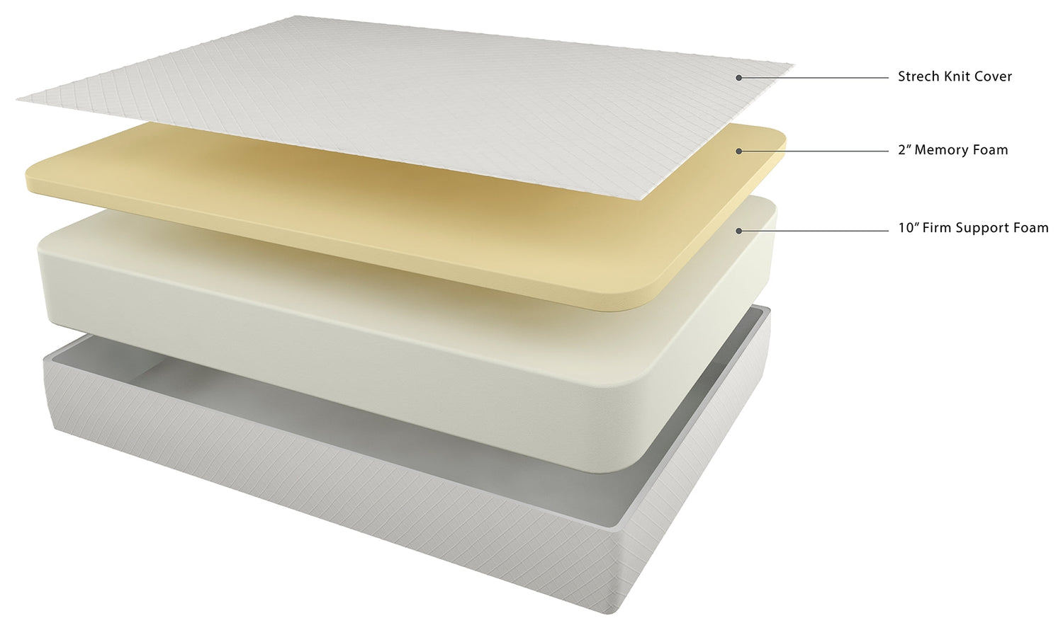 Chime 12 Inch Memory Foam White California King Mattress in a Box - M72751 - Bien Home Furniture &amp; Electronics
