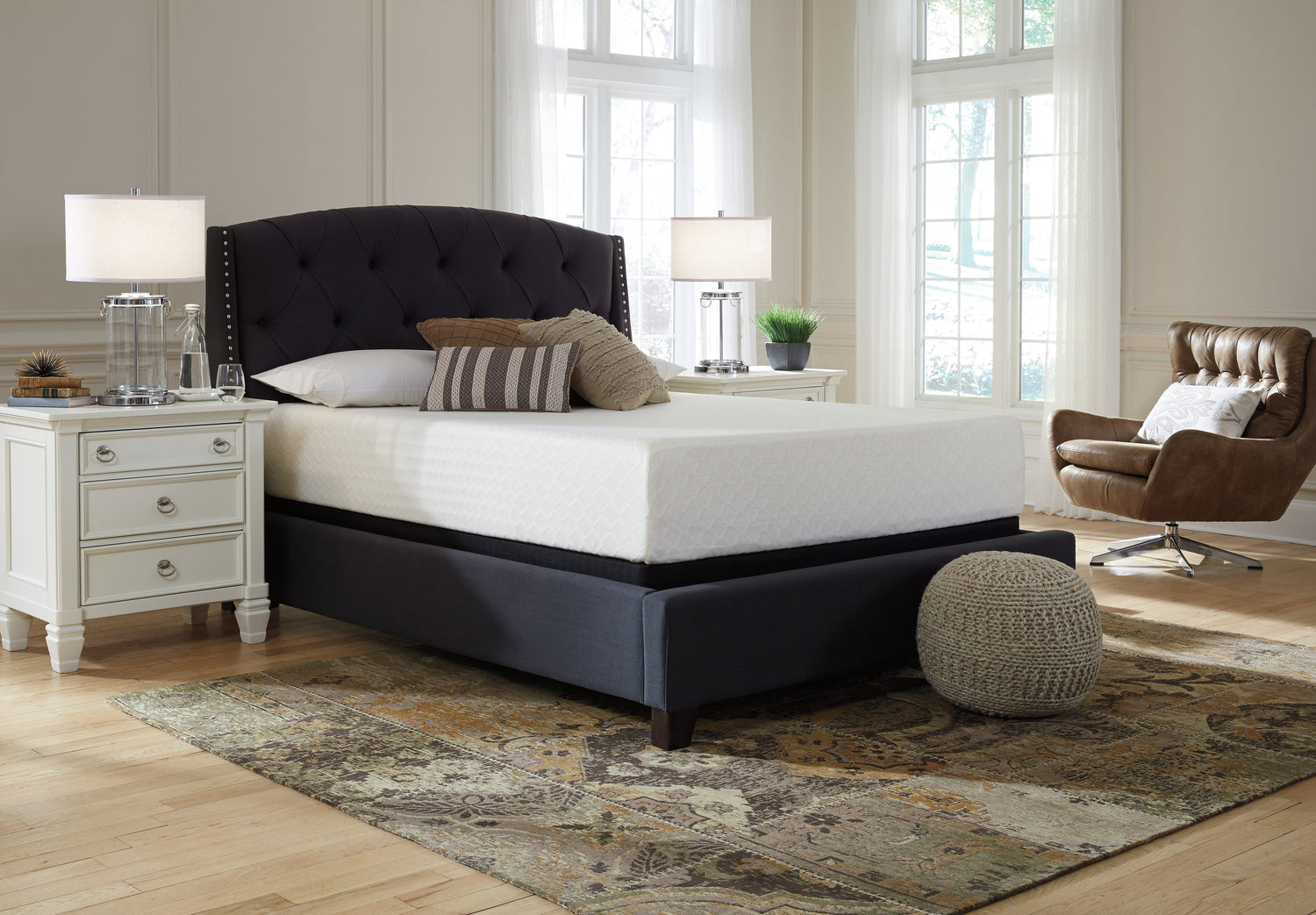 Chime 12 Inch Memory Foam White California King Mattress in a Box - M72751 - Bien Home Furniture &amp; Electronics