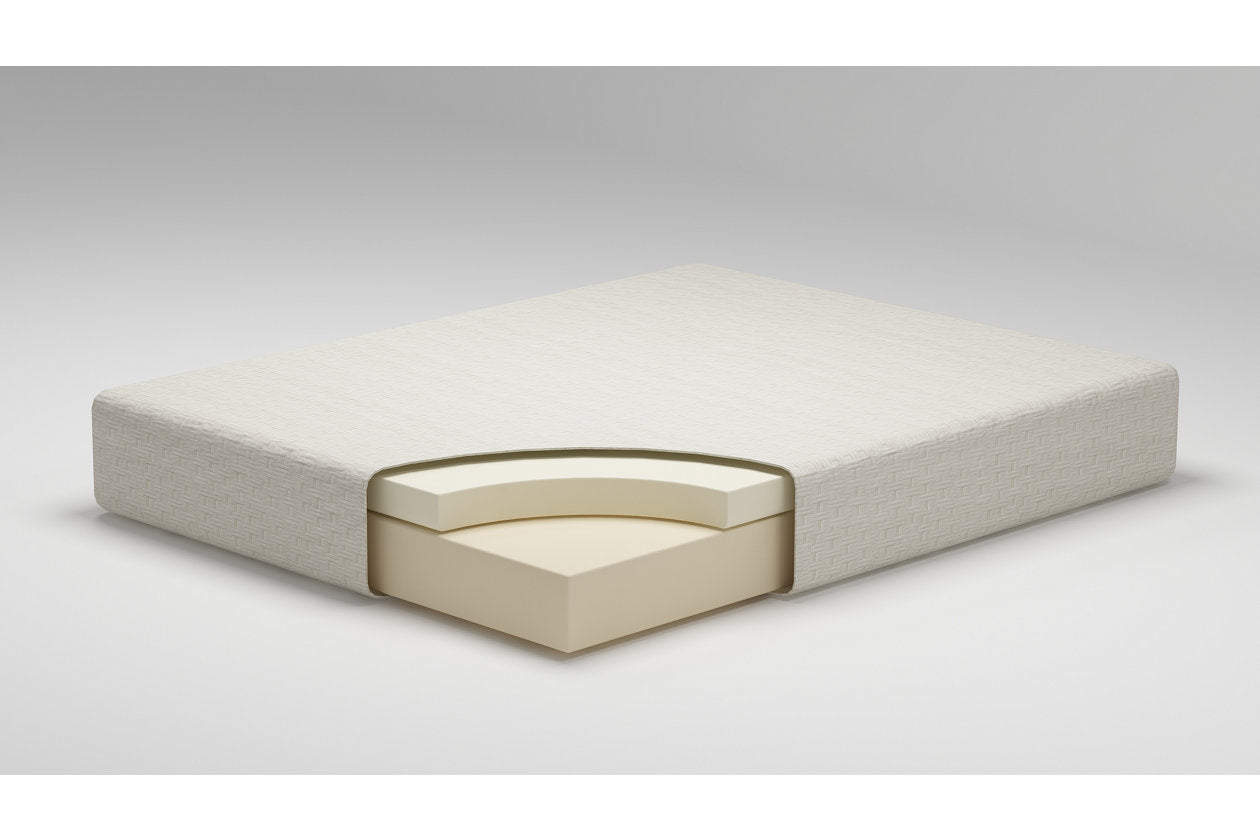 Chime 8 Inch Memory Foam White Full Mattress in a Box - M72621 - Bien Home Furniture &amp; Electronics