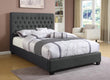 Chloe Tufted Upholstered Eastern King Bed Charcoal - 300529KE - Bien Home Furniture & Electronics