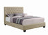 Chloe Tufted Upholstered Full Bed Oatmeal - 300007F - Bien Home Furniture & Electronics