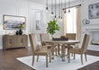 Chrestner Gray/Brown Round Dining Set - SET | D983-50 | D983-01(2) - Bien Home Furniture & Electronics