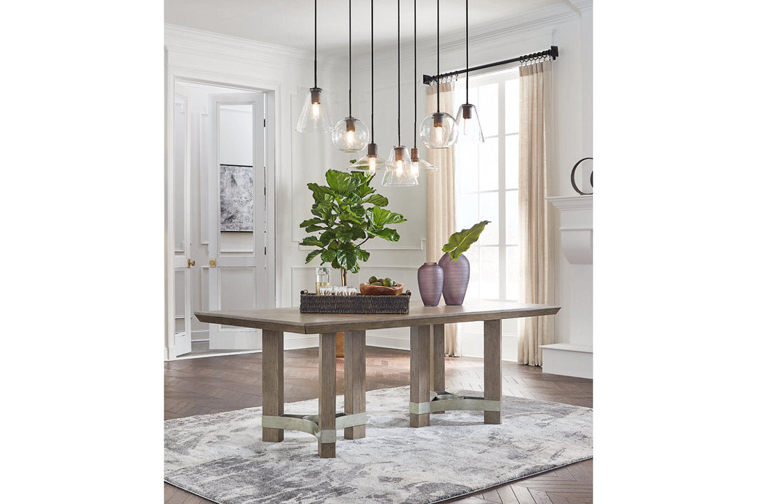 Chrestner Gray Dining Table - D983-25 - Bien Home Furniture &amp; Electronics