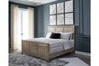 Chrestner Gray King Panel Bed - SET | B983-76 | B983-78 | B983-99 - Bien Home Furniture & Electronics