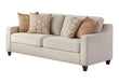 Christine Upholstered Cushion Back Sofa Beige - 552061 - Bien Home Furniture & Electronics