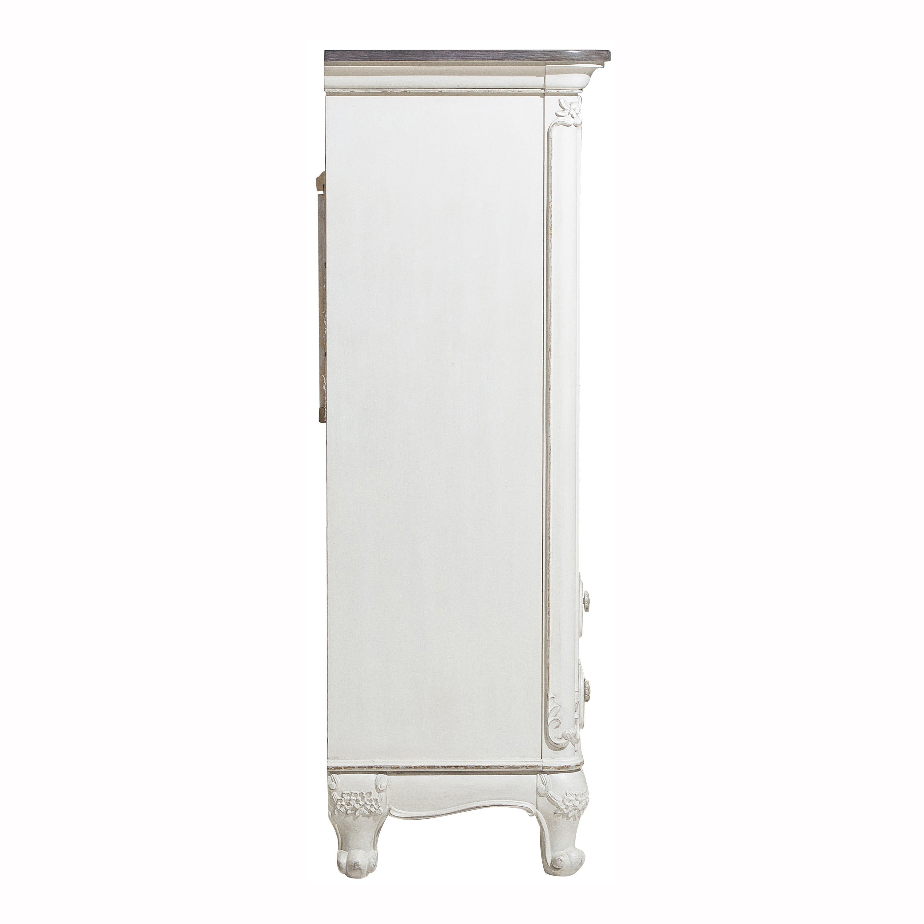 Cinderella Antique White Armoire - 1386NW-7 - Bien Home Furniture &amp; Electronics