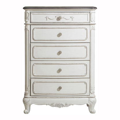 Cinderella Antique White Chest - 1386NW-9 - Bien Home Furniture &amp; Electronics