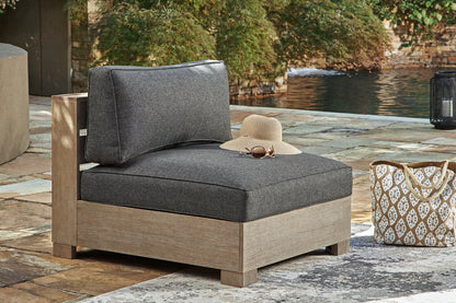 CITRINE PARK Brown Armless Chair with Cushion - P660-846 - Bien Home Furniture &amp; Electronics