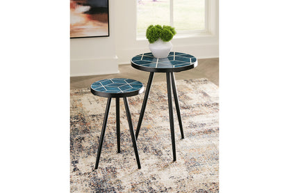 Clairbelle Teal Accent Table, Set of 2 - A4000523 - Bien Home Furniture &amp; Electronics