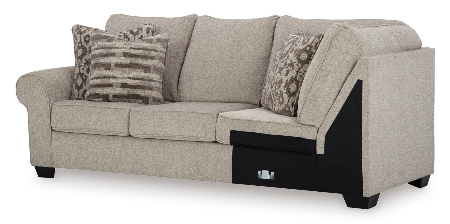 Claireah Umber 2-Piece LAF Sectional - SET | 9060348 | 9060356 - Bien Home Furniture &amp; Electronics