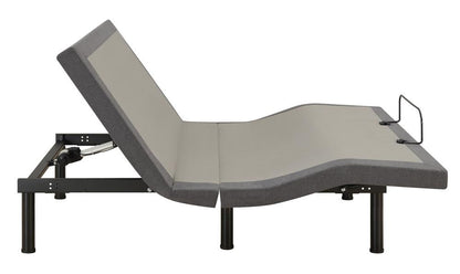 Clara Gray/Black Eastern King Adjustable Bed Base - 350131KE - Bien Home Furniture &amp; Electronics
