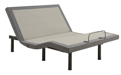 Clara Gray/Black Full Adjustable Bed Base - 350131F - Bien Home Furniture &amp; Electronics