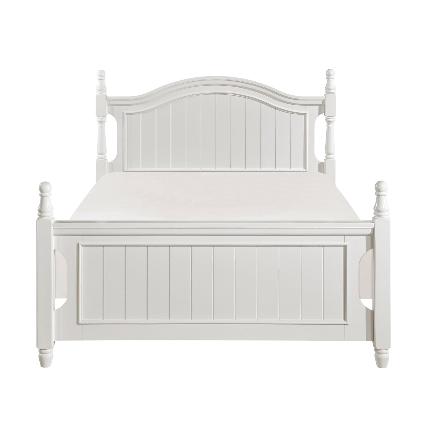 Clementine White Full Platform Bed - B1799F-1* - Bien Home Furniture &amp; Electronics