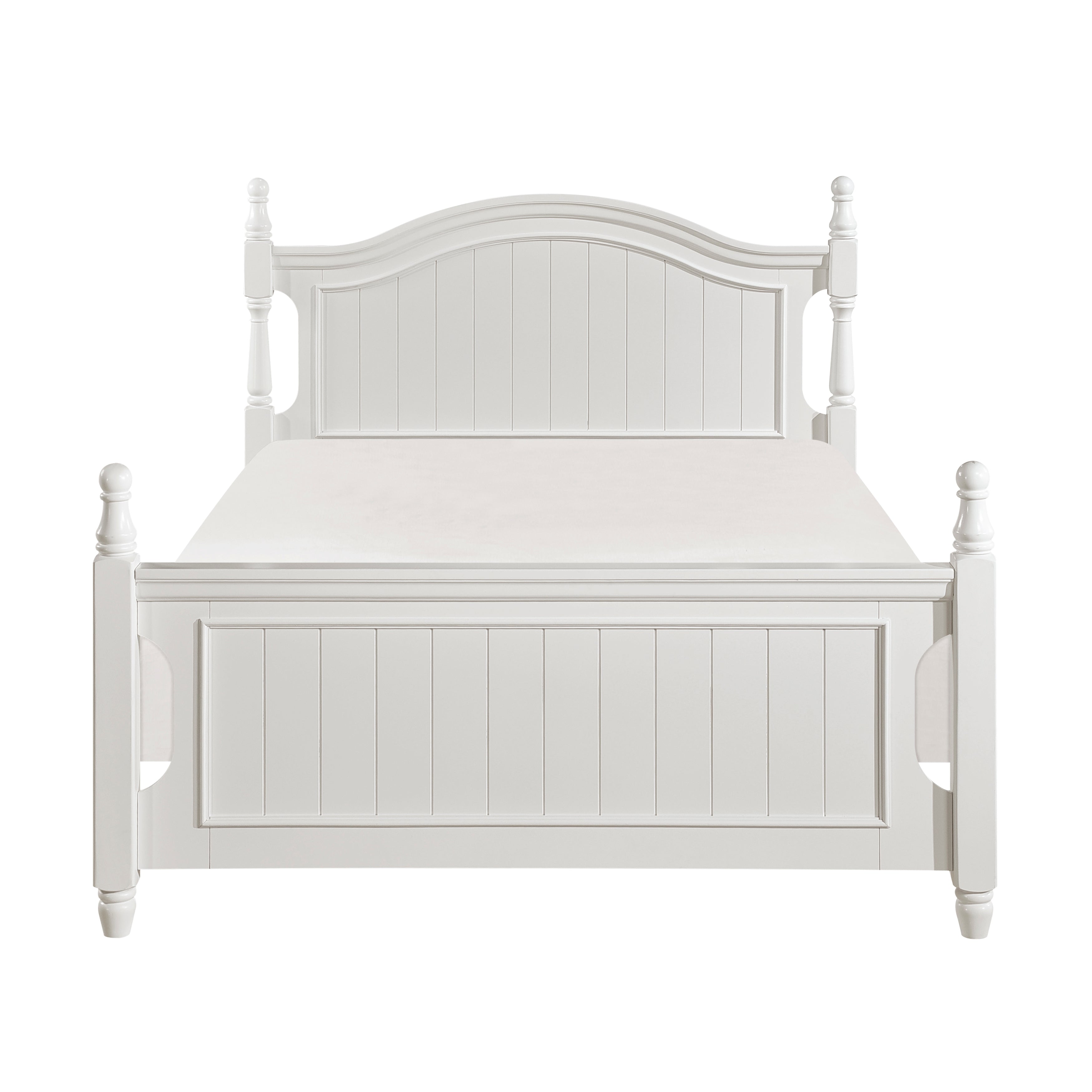 Clementine White Full Platform Bed - B1799F-1* - Bien Home Furniture &amp; Electronics