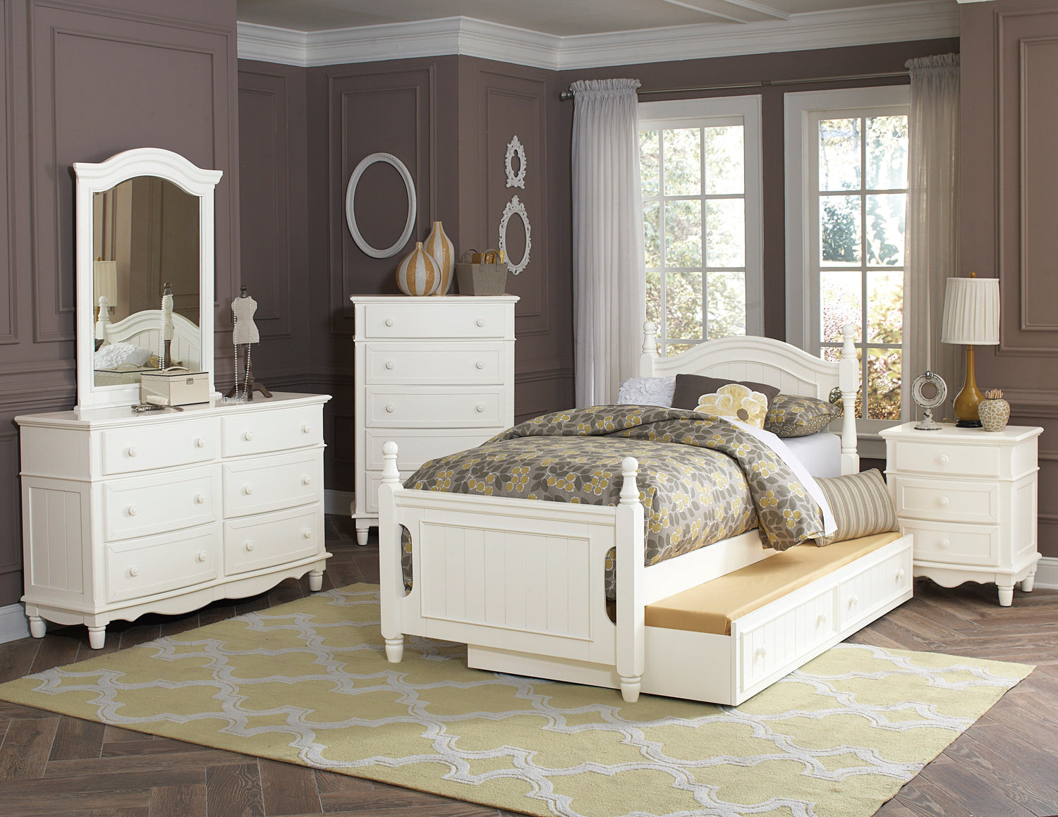 Clementine White Nightstand - B1799-4 - Bien Home Furniture &amp; Electronics