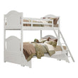 Clementine White Twin/Full Bunk Bed - SET | B1799-F | B1799-HF | B1799-RL | B1799-SL - Bien Home Furniture & Electronics