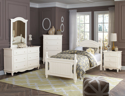 Clementine White Twin Platform Bed - B1799T-1* - Bien Home Furniture &amp; Electronics