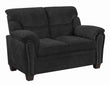 Clemintine Upholstered Loveseat with Nailhead Trim Graphite - 506575 - Bien Home Furniture & Electronics