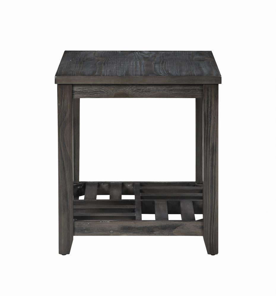 Cliffview 1-Shelf Rectangular End Table Gray - 722287 - Bien Home Furniture &amp; Electronics