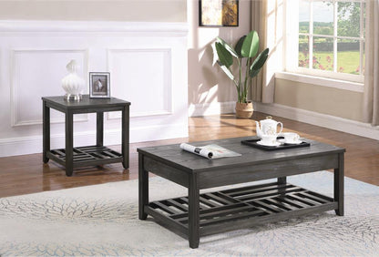 Cliffview Gray Lift Top Coffee Table with Storage Cavities - 722288 - Bien Home Furniture &amp; Electronics