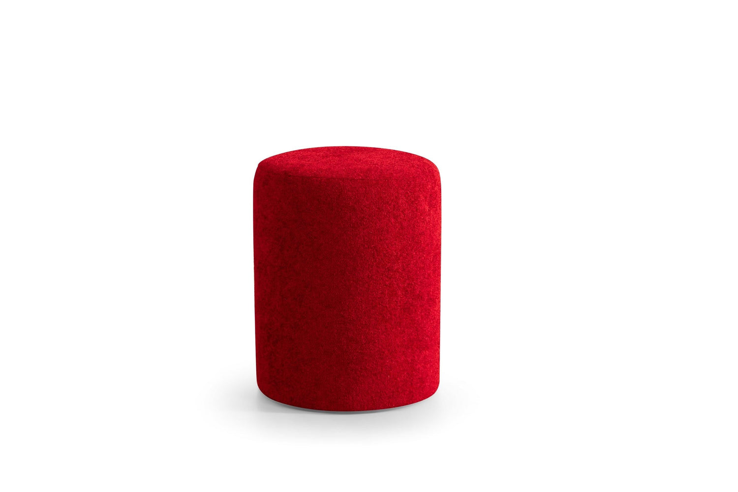 Cloe Red Boucle Stool - CLOERED-STO - Bien Home Furniture &amp; Electronics