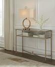 Cloverty Aged Gold Finish Sofa Table - T440-4 - Bien Home Furniture & Electronics