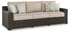 Coastline Bay Brown Outdoor Sofa with Cushion - P784-838 - Bien Home Furniture & Electronics