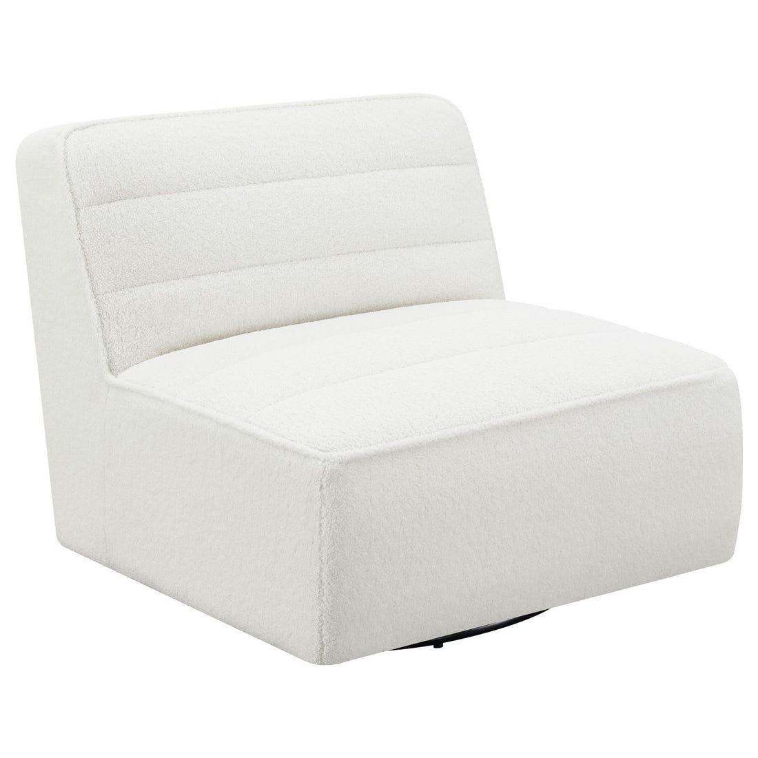 Cobie Natural Upholstered Swivel Armless Chair - 905723 - Bien Home Furniture &amp; Electronics