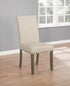 Coleman Beige/Rustic Brown Upholstered Side Chairs, Set of 2 - 193132 - Bien Home Furniture & Electronics