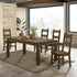Coleman Dining Room Set Rustic Golden Brown - 107041-S5 - Bien Home Furniture & Electronics